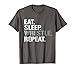 Eat Sleep Wrestle Shirt  Repeat - Cool Wrestling T-shirt
