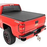 Rough Country Soft Tri-Fold Vinyl Tonneau Cover for Chevy Silverado & GMC Sierra 1500...