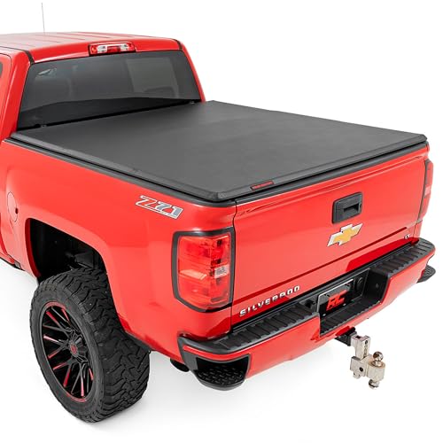 Rough Country Soft Tri-Fold Vinyl Tonneau Cover for Chevy Silverado