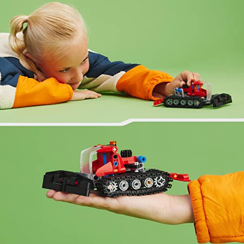 Technic Gatto delle Nevi, Set 2 in 1 con Motoslitta e Spazzaneve Giocattolo, Modellino da Costruire di Veicolo Invernale, Giochi per Bambini e Bambine da 7 Anni in su, Idee Regalo 42148 - Lego - Immagine 7