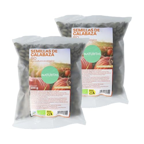 Pack Semillas Pipas de calabaza peladas Bio 2 unidades de 200g de Naturitas Essentials
