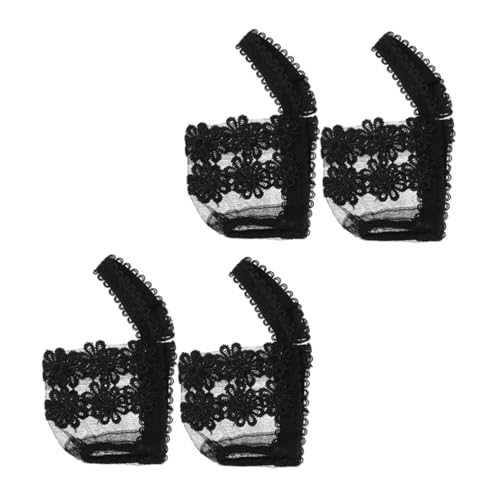 Healvian 2 Paare Lässige Verstellbare High Heels Schnürsenkel mit Rutschfestem Anti slip Wirkungsgrad Elastische Schuhriemen für Damenabsätze Modische Spitzenbänder als Dekorativer