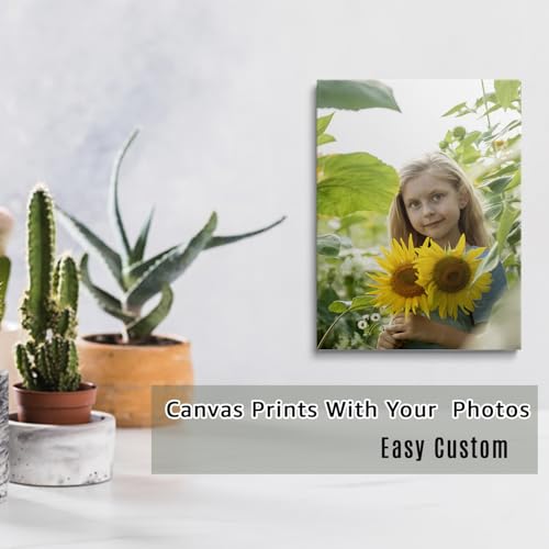 GMissT Canvas Prints With Your Photos - Personalized Pictures On Canvas Custom Poster for Home Decor - Floating Frames & Gift Wrapping Available
