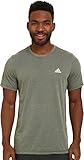 adidas Performance Men's Aeroknit Short Sleeve Tee, Base Green/Colored Heather, Small