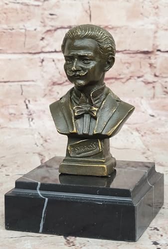 Bronze Sculpture Statue 100% Real Austrian Composer Johann Strauss Lost Wax Method Artwork Gift Home Display by Think Bronze
