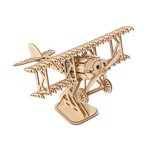 ハンドクラフト DIY 木製パズルセット組立飛行機モデル構築セット教育玩具大人と子供が安全なパズルおもちゃを構築する