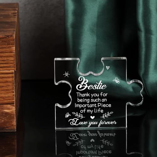 Image of Heart shaped plaque gift (Bestie)