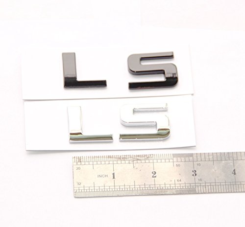 Yoaoo 2X Oem Black Ls Letter Nameplate Emblem Badge Replacement For Silverado Tahoe Sierra Suburban Glossy #TOP3