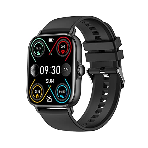 Yallys Era Bluetooth Calling Smartwatch with 1.81″ Full Touch Display, Voice Assistance, SPO2 & Heart Rate Monitoring, Smart Notifications, Music Control, Remote Camera, In-Built Mic & Speaker with IP67 Rating (Black)