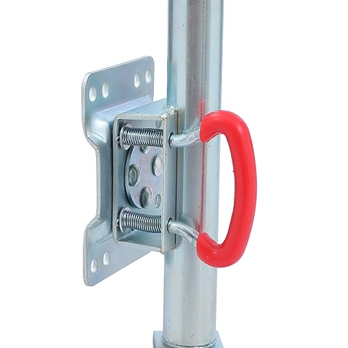 KATSU Stützrad Anhänger 48mm mit 6 Vollgummireife 350kg Tragfähigkeit, Schwerlast PKW Anhänger Wohnwagen Kupplungen, aus verzinktem Stahl