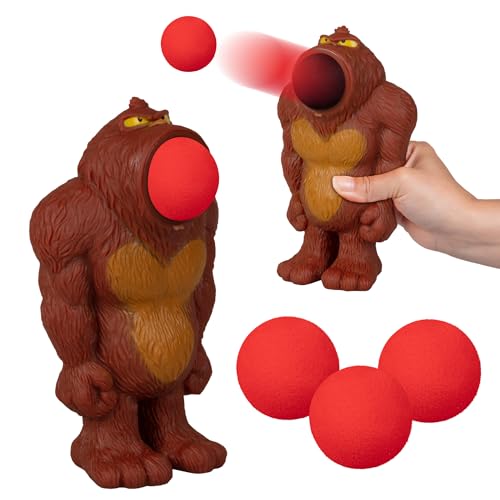Hog Wild Bigfoot Popper Toy - Pop Foam Balls Up to 20 Feet - 6 Balls Included - Age 4+