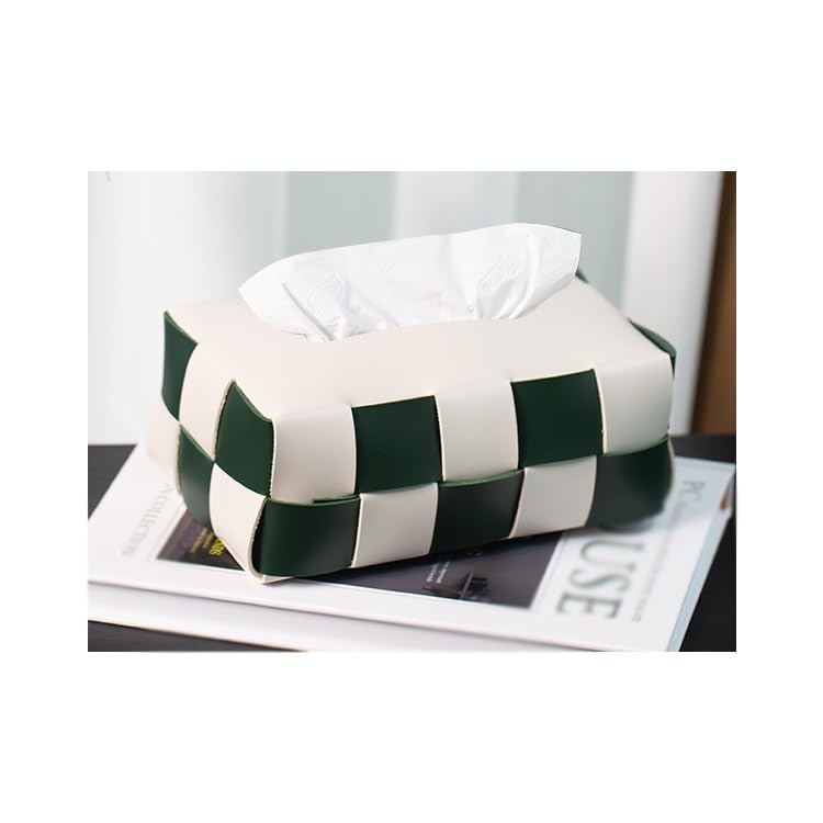 Couvercle de boîte à mouchoirs Boîte à mouchoirs en Papier, boîte de Rangement for Table Basse Salon, échiquier, Simple et Moderne for Bureau(B)