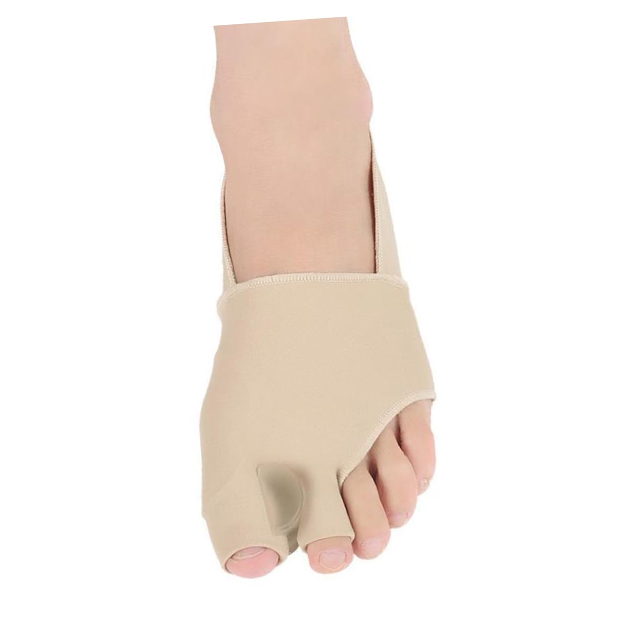 KOMBIUDA 1 Pair Thumb Bunion Sleeve Toe Protector Toe Alignment Lightweight Toe Straightener Breathable Toe Straightener Thumb Bunions Dance Toe Straightener Thumb Bunion Straightener Beige