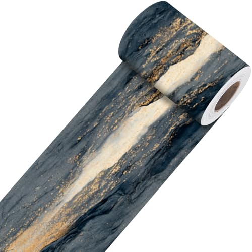 Image of Nuxovilar Dark Textured Gold Foil Peel Stick Border PVC 3.94x16.4'