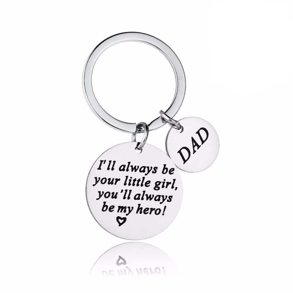 Father's Day Keychain Gifts for Dad From Daughter Dad Keychain I Love You Dad