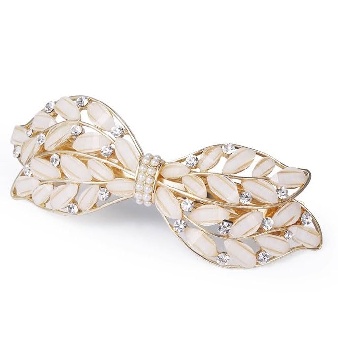 Pince à cheveux strass JFDBGU avec ressort pour femme - 6