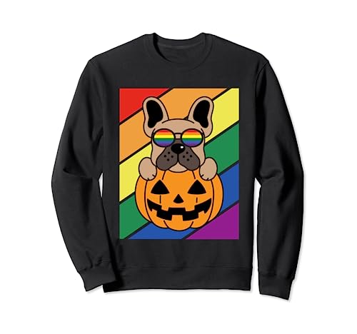 Gafas LGBTQ con diseño de bandera gay del orgullo gay para Halloween Sudadera