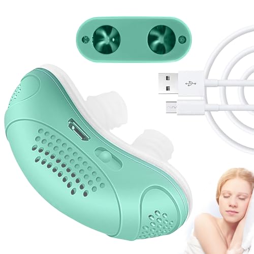 Dispositivos Antirronquidos - Dispositivo Eléctrico Para Un Sueño Profundo Y Reparador,Ayuda Eléctrica Silenciosa Portátil y Transpirable Reduce Molestias Nocturnas Alivia Adultos Mantiene Vías Respir