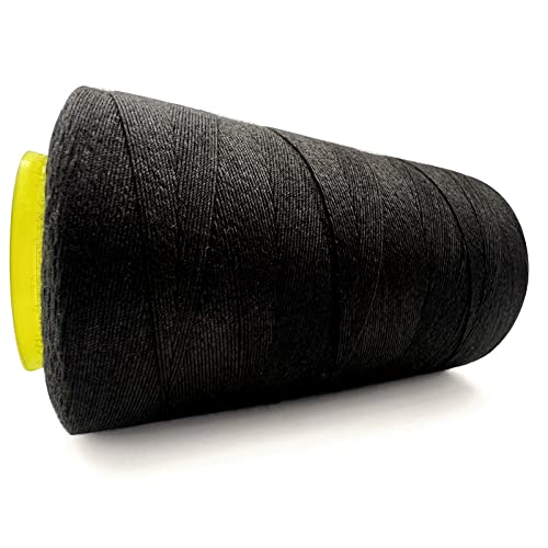 Hilo de poliéster resistente negro 1000 yardas miniatura 3