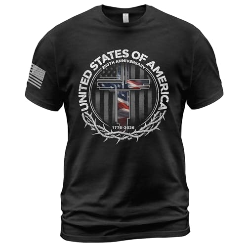 GritSon 250 Anniversary USA Shirt, Christian Shirts for Men 1