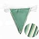 32Ft Salbeigrüne Partydekorationen Avocadogrüne Dreiecksflagge Stoffbanner Wimpelkette Girlande Luftschlangen für Geburtstag Hochzeit Babyparty Dschungel Safari Sommer Golf Weihnachten Partydekoration