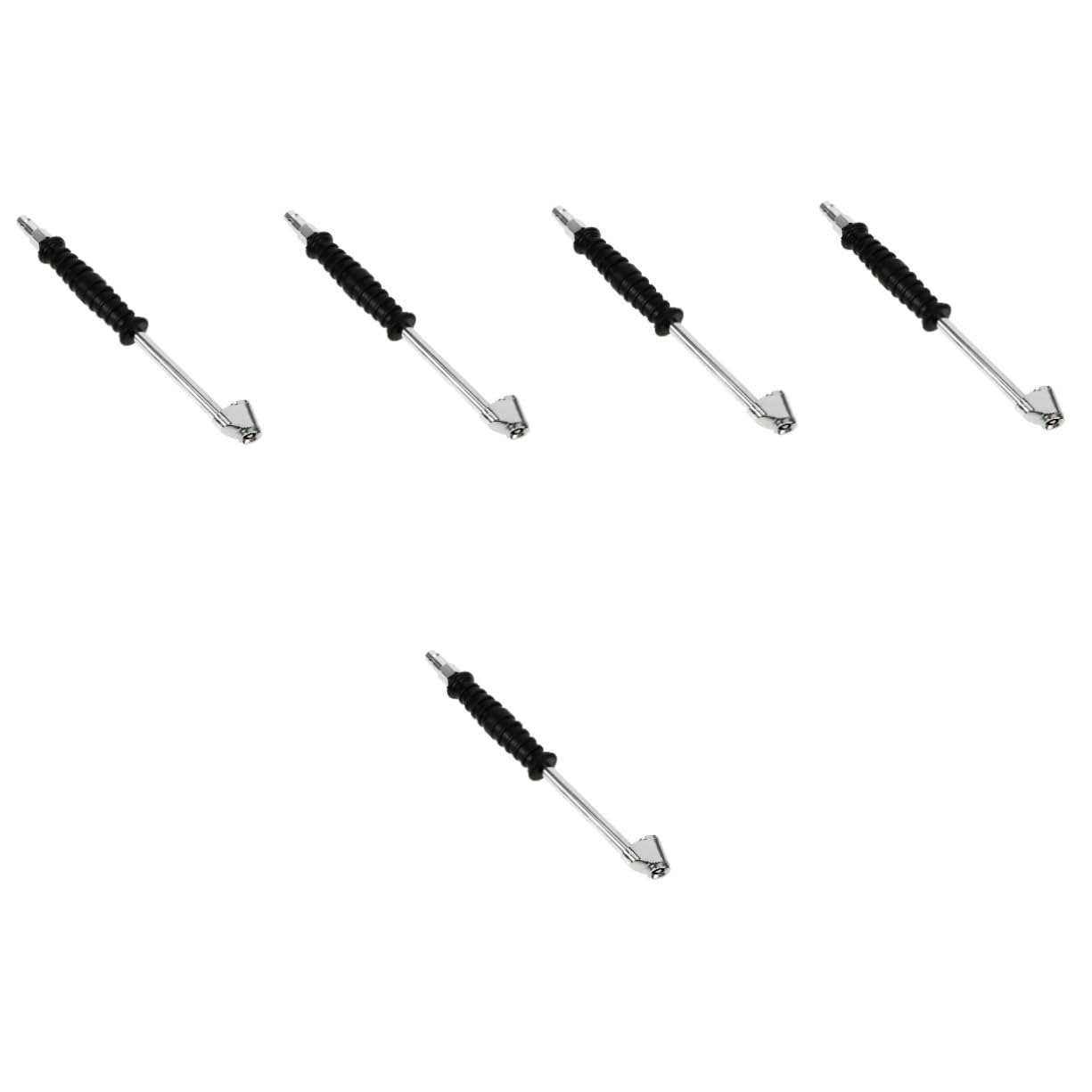 ULTECHNOVO 5pièces Embout De Gonflage Pneumatique Gonfleur De Pneu Rapide Pour Voitures Et Vélos Mesure Précise De Pression Et Compatibilité Universelle