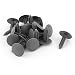 uxcell Car Auto Parts Plastic Push Screw Rivet Panel Fixings Clips Gray 20Pcs