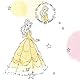 Komar Disney Vlies Tapete - Princess Pretty Pastel - 1 Rolle - Größe: 10,05 x 0,53 m - Kinderzimmer, Prinzessin, Königin, Märchen, Mädchen, Bunt
