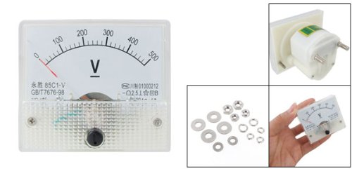 uxcell 85C1-V DC 0-500V Analogue Needle Panel Meter Voltmeter