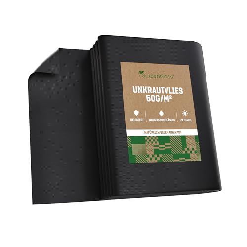 GardenGloss Unkrautvlies Gartenvlies 50g/m2 - (10m x 2 m, Gefaltet) – Ansicht 1