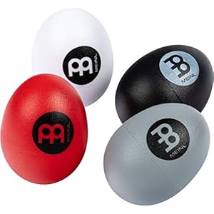 Meinl Percussion Egg Shaker Set – 4 verschillende volumes – Inclusief Soft, Medium, Loud, Extra Loud – Plastic, Multicolor (ES-SET)