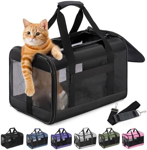 Cat Carrier Airline Approved, Soft-Sided Dog Carri…