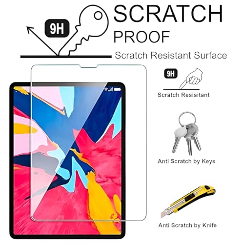 Image of Tempered Glass for iPad Pro 12.9 inch (2022 /2021 /2020 /2018) Screen Protector Guard for iPad Pro 12.9 Inch Tablet - 1 Pack