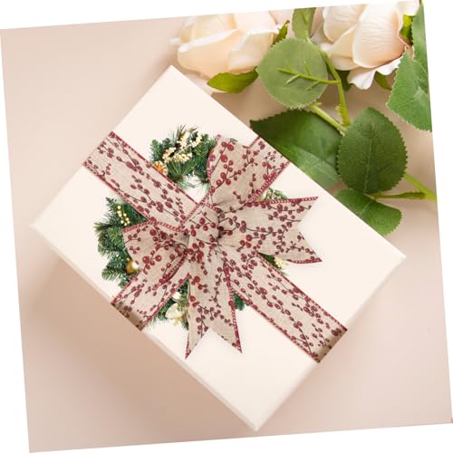 Cinta de Obsequio de Navidad de Algodón para Envolver Regalos y Lazos 5