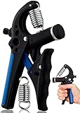 GD Hand Grip Strengthener Adjustable Hand gripper (22~77lbs), Adjustable Handle Width, Forearm Exerciser Wrist Strengthener Grip Strength Trainer for Finger, Forearms and Wrist Exercises