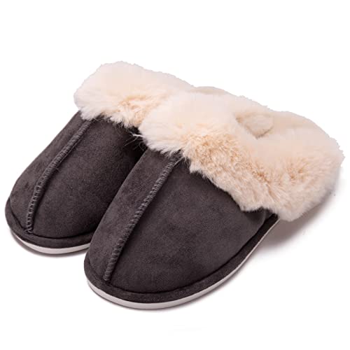 Unisex Men's and Women's Slipper Fluffy Soft Warm House Slippers Cozy Plush for Indoor Outdoor Winter Bedroom Shoes