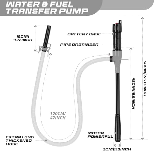 image for BestCosy Portable Transfer Pump Battery Operated Electric Siphon Pump 
