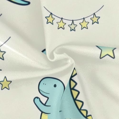 Traje de baño para niña SyXIOP con estampado de dinosaurios azules y volantes de 3 a 6 años 4