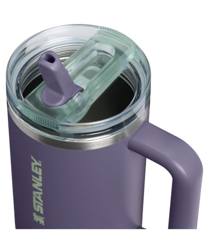 Image of STANLEY Quencher ProTour Flip Straw Tumbler with Leakproof Lid 40 oz | Built-in Straw and Handle | Cup Holder Compatible for Travel | insulated Stainless Steel Cup | BPA-Free | Purple Umbra