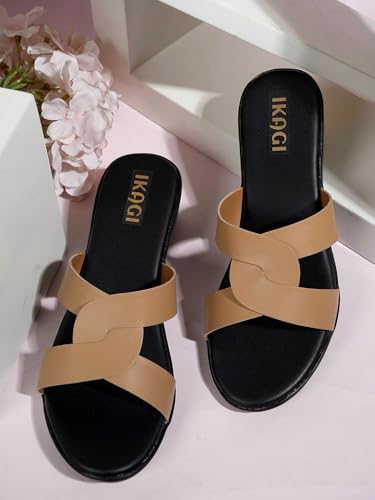 Image of IKAGI Sandal Fashion Wedding Casual Platform Wedges Slip-On Sandals For Womens & Girls