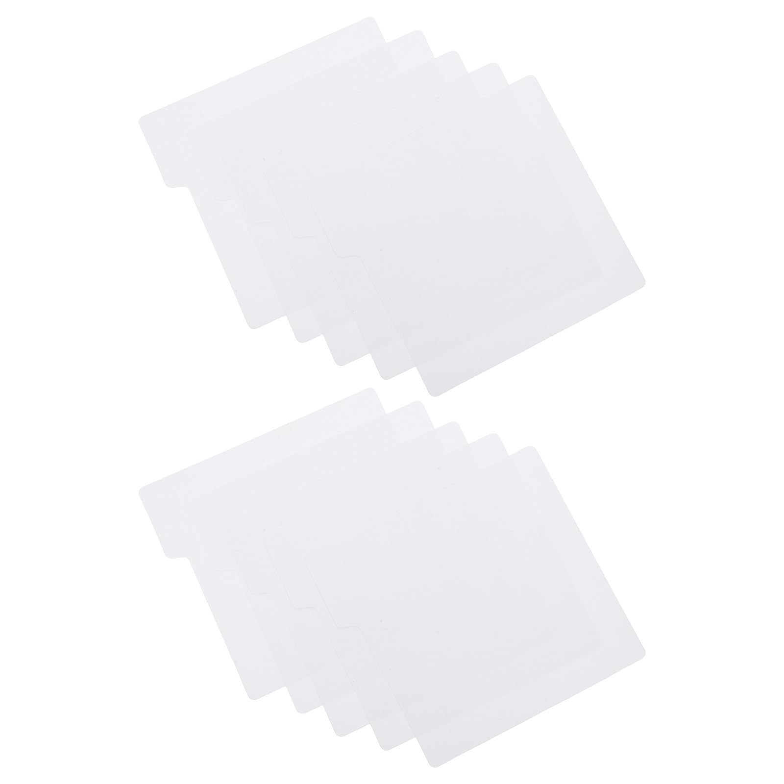 Toyvian: 10 separadores de vinilos en plástico blanco de 0,75 mm 8
