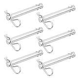 TS35010 Stainless Steel Trailer Hitch Pin and Clip for B&W 2' & 2.5' Receiver Trailer Hitches Tow and Stow Pins - Pack of 6