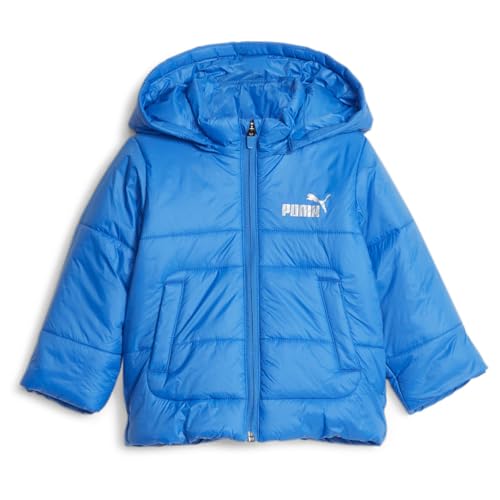 PUMA Toddler Boys Minicats Hooded Padded Jacket Athletic Outerwear Casual Full Zip Insulated - Blue