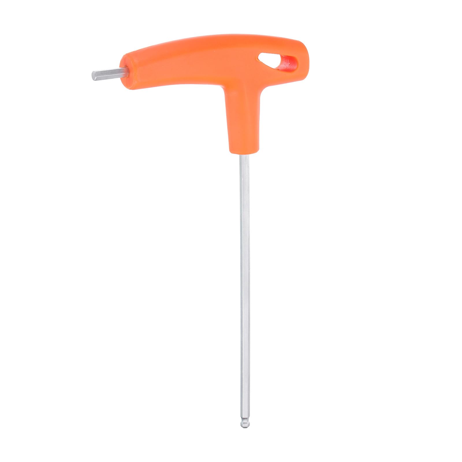 QUARKZMAN Llave Hexagonal con Mango en T con Extremo de Bola de 4mm Métrica Cr-V T-Key Llave Hexagonal Interior Llaves de Trinquete Herramienta de Reparación para Mantenimiento, Naranja
