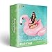JOYIN Giant Flamingo Inflatable Pool Float - Pink Flamingo Fun Beach Floaties, Swimming Pool Party Lounge inflatable island, Large Blow Up Ride on Pool Raft Summer Birthday Decorations for Adults Kids