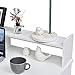 ROCKPOINT Axess White Computer Keyboard Tray and Drawer Small Home Office Bedroom, Homework and School Studying Writing Desk for Student with Storage