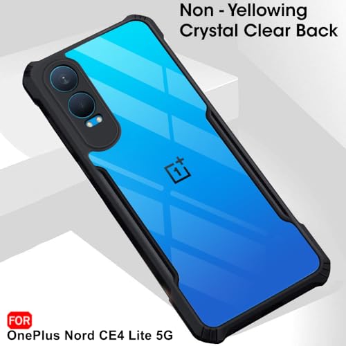 TheGiftKart Crystal Clear Back Cover Case for OnePlus Nord CE 4 Lite 5G | 360 Degree Protection | Protective Design | Transparent Back Cover Case for OnePlus Nord CE4 Lite 5G (PC & TPU, Black Bumper) 3 41qw5ZLtVRL