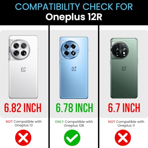 Image of MILLION CASES Back Cover Case for OnePlus 12R Shockproof Protective Timeless Craft Case for Men & Boys(Brilliant Blue)