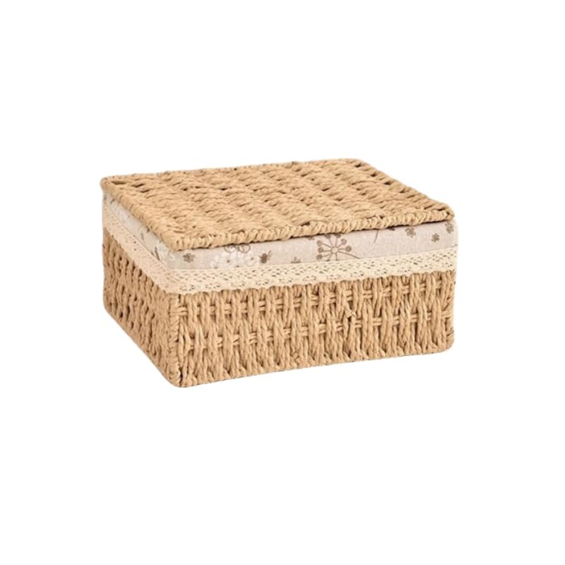 Amazon｜Akasooda 収納ボックス 蓋付き収納ボックス かご 収納