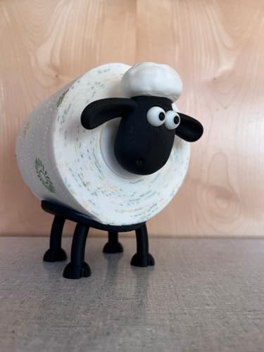 Image of Cute Sheep Design Toilet Paper Holder | Cartoon Sheep Style, Bathroom Decor, Creative Novelty, Tissue Roll Holder